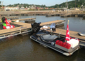 extra gas cans and cooler rack